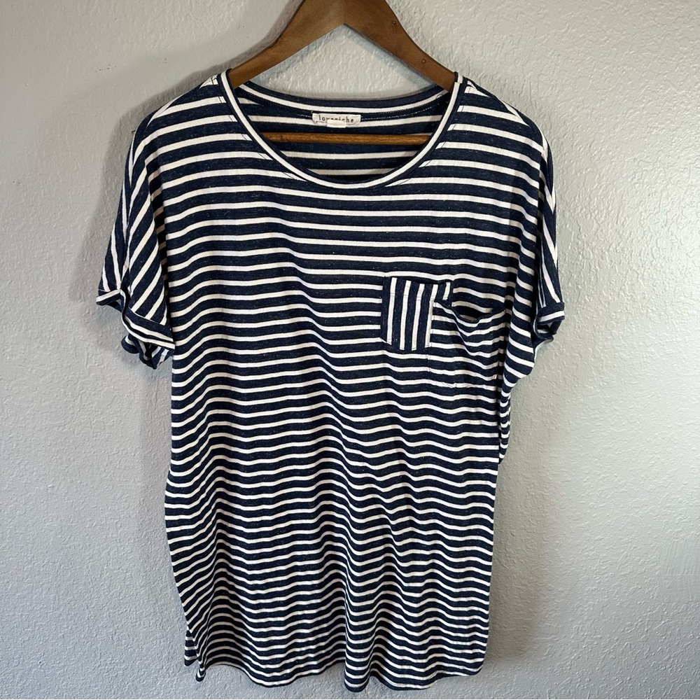 Love Riche | Stripped T-shirt Dress with Pocket‎ Detail